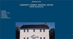 Desktop Screenshot of chestnutstreetmeetinghouse.org