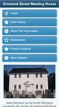 Mobile Screenshot of chestnutstreetmeetinghouse.org