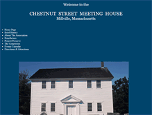 Tablet Screenshot of chestnutstreetmeetinghouse.org